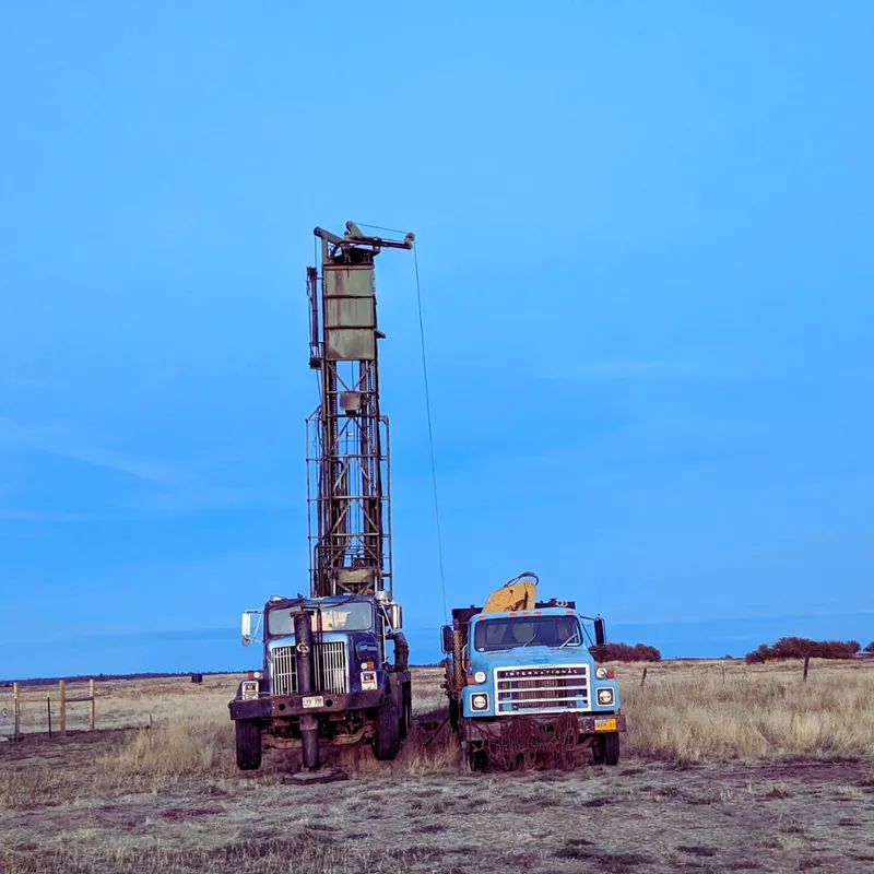 Water well drilling in Eastern Washington