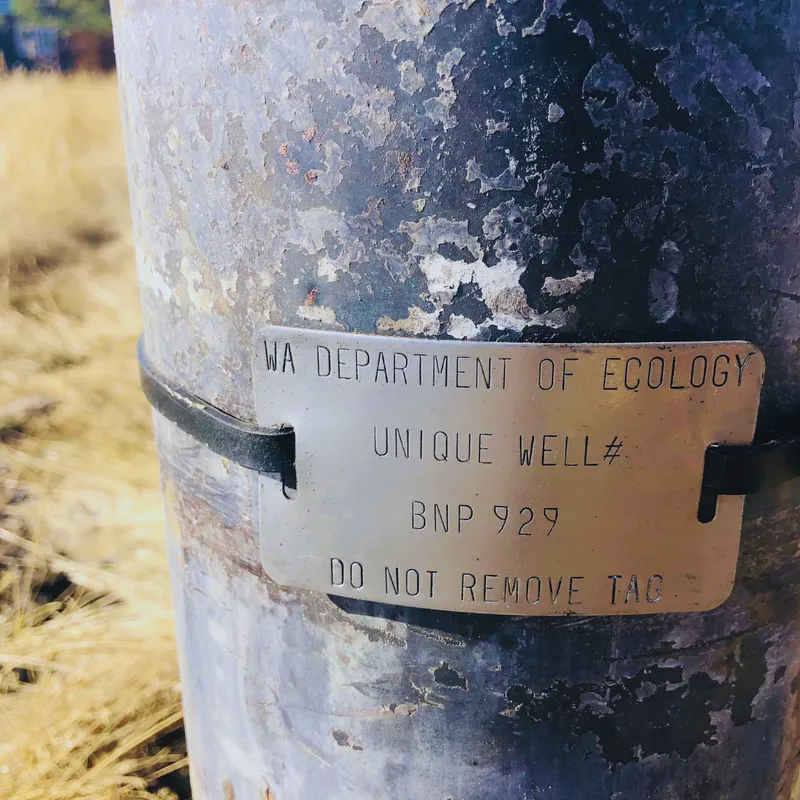 Department of Ecology Water Well Tag